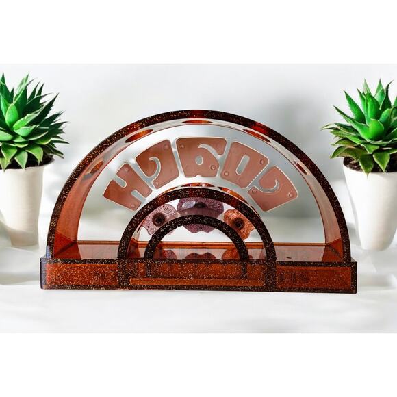 New Acrylic Sephora Collection Floral Glitter Coach Makeup Artist Brush Holder - Picture 3 of 5